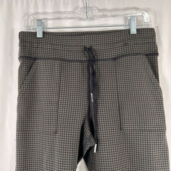 Offline by Aerie Joggers Women's Large Green Houndstooth Pull On Drawstring - Picture 2 of 8